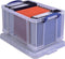 Opbergbox ru 42ltr 520x440x310mm transp blauw | Krimp a 1 stuk