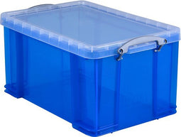 Opbergbox ru 48ltr 600x400x315mm transp blauw | Krimp a 1 stuk