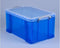Opbergbox ru 48ltr 600x400x315mm transp blauw | Krimp a 1 stuk