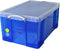 Opbergbox ru 64ltr 710x440x310mm transp blauw | Krimp a 1 stuk