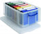 Opbergbox ru 64ltr 710x440x310mm transp blauw | Krimp a 1 stuk