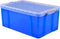 Opbergbox ru 64ltr 710x440x310mm transp blauw | Krimp a 1 stuk