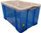Opbergbox ru 84ltr 710x440x380mm transp blauw | Krimp a 1 stuk