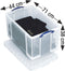 Opbergbox ru 84ltr 710x440x380mm transp blauw | Krimp a 1 stuk