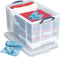 Opbergbox ru 84ltr 710x440x380mm transp blauw | Krimp a 1 stuk