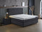 Opbergboxspring Chestybedd Antraciet 140x200