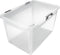 Opbergdoos - Transparant - met wieltjes 60x40x35cm - 52L
