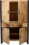Opbergkast Britt mangohout 4 deuren 115 cm - Naturel