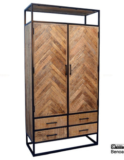 Opbergkast Jax 2-deurs | Mangohout