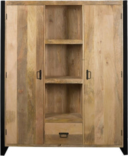 Opbergkasten met deuren - Boekenkast Ben - industriele kast