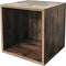 Opbergkubus Vakkie multifunctioneel vierkant - stapelbaar opbergsysteem - donkerbruin