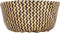 Opbergmand - Atmosphera rieten opbergmand zwart patroon - Bloempot - Zeegras