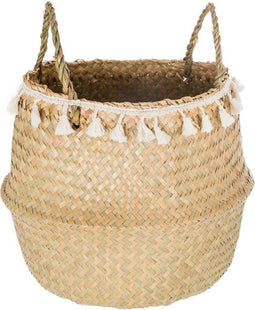 Opbergmand / Buikmand Zeegras - Zandkleur Ø31 cm