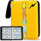 Opbergmap voor Pokemonkaarten, 4 vakken/ 50 blz., voor totaal 400 kaarten, PU Leather Cover, Pokemon