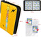 Opbergmap voor Pokemonkaarten, 4 vakken/ 50 blz., voor totaal 400 kaarten, PU Leather Cover, Pokemon