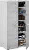 Opbergmeubel - schoenenkast - 2 deuren - betoneffect decor - L55 x D36 x H103 cm - STAR