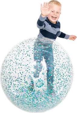 Opbl. Jumbo glitt.ballon bal 85cm 24338.