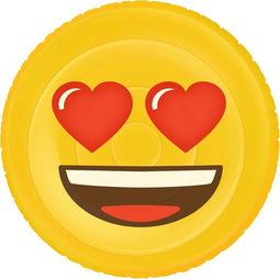 Opblaasbaar Figuur Emoji Face Hearts 140cm