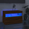 vidaXL - Tv-meubel - met - LED-verlichting - 60x35x40 - cm - bruin - eikenkleur