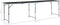 vidaXL - Campingtafel - inklapbaar - 240x60 - cm - aluminium - grijs