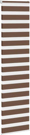 vidaXL - Zebra - rolgordijn - 65x230 - cm - stofbreedte - 60,9 - cm - polyester - bruin