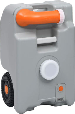 vidaXL - Watertank - op - wielen - 25 - L - grijs
