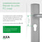 AXA Edge Basic Blok - Deurbeslagset Binnendeur - Sleutelgat SL55 - Aluminium Zwart