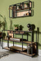 Open vakkenkast Levels - 150x35x90 - mangohout/ijzer