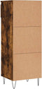 vidaXL - Schoenenkast - 40x36x105 - cm - bewerkt - hout - gerookt - eikenkleurig