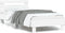 vidaXL - Bedframe - met - hoofdbord - en - LED-verlichting - wit - 90x190 - cm