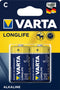 Varta Longlife Extra C - Wegwerpbatterij Alkaline - Langdurige energie (2 stuks)