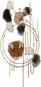 Ophangdecoratie Abstract Blommor Muurschildering Metaal (63 x 121 x 9,5 cm)