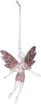 Ophangdecoratie Christmas Decoration Kerstboom Roze Engel Plastic 8 x 3 x 13 cm
