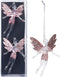 Ophangdecoratie Christmas Decoration Kerstboom Roze Engel Plastic 8 x 3 x 13 cm