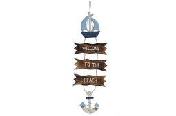 Ophangdecoratie Home ESPRIT Blauw Natuurlijk 25 x 2 x 74 cm