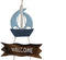 Ophangdecoratie Home ESPRIT Blauw Natuurlijk 25 x 2 x 74 cm