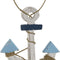 Ophangdecoratie Home ESPRIT Blauw Natuurlijk 25 x 2 x 74 cm