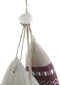 Ophangdecoratie Home ESPRIT Blauw Rood Multicolour Vissen 5 x 2 x 20 cm (2 Stuks)