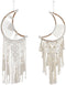Ophangdecoratie Home ESPRIT Crème Natuurlijk Boho Macramé (2 Stuks)