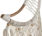 Ophangdecoratie Home ESPRIT Crème Natuurlijk Boho Macramé (2 Stuks)