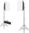 vidaXL - Fotostudioset - met - softboxlampen - en - achtergronden