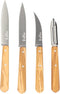 Opinel Les Essentiels messenset 4-delig olijfhout