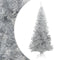 vidaXL - Kunstkerstboom - met - standaard - 180 - cm - PET - zilverkleurig