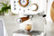 Swan Nordic Espressomachine - Creme - met Stoompijpje
