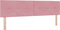 vidaXL - Hoofdbord - met - Knopen - Roze - 180 - cm - Fluweel