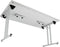Opklapbare kantinetafel met T-poot 180cm x 80cm grijs frame grijs blad