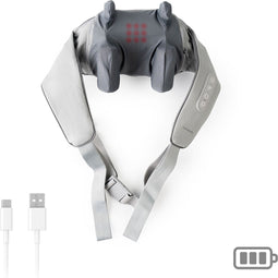 Oplaadbaar massageapparaat voor nek en rug met 6 knopen Silax InnovaGoods