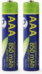 Oplaadbare AAA batterijen 2 stuks 850mAh