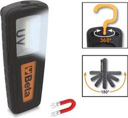 Oplaadbare inspectie lamp met UV en wit licht ideaal voor het dedecteren van lekken 1838UV