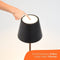 Oplaadbare led tafellamp antraciet 2.2W dimbaar IP54 Cri95 met inductief laadstation